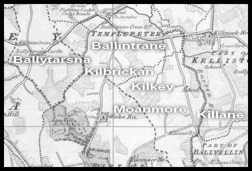 Kilkea Townland area circa 1840s