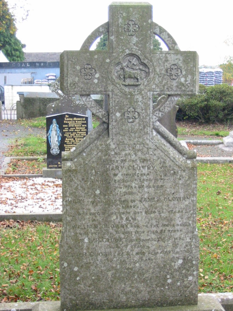 Mary Clowry, Kilbricken Carlow - Rathoe Graveyard, Carlow