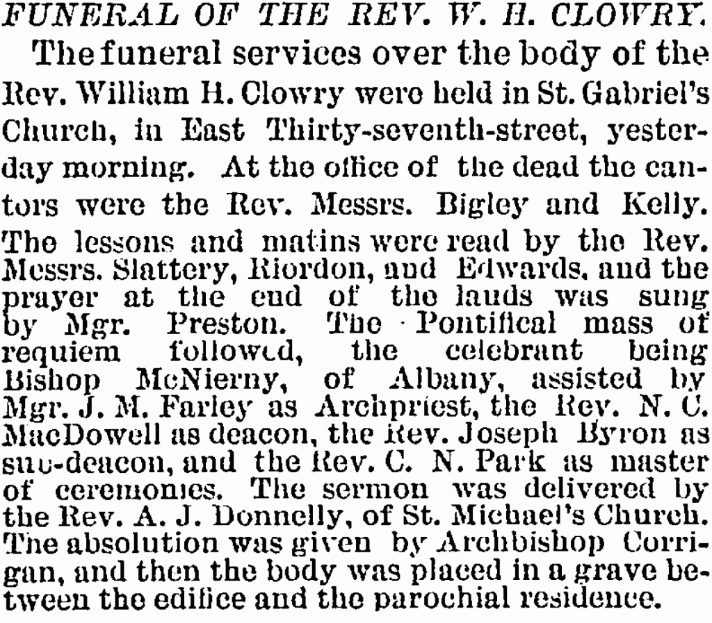 Reverend William Funeral
